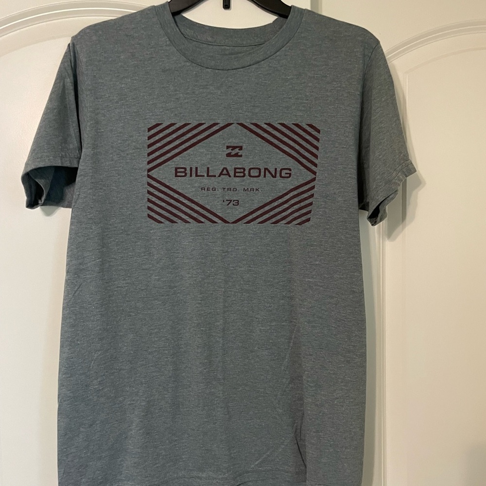 Gray Billabong Mens T-Shirt